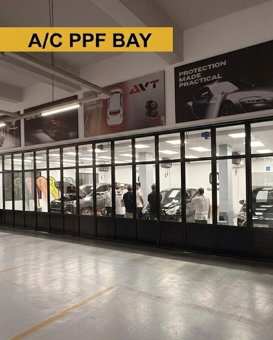 Climate-controlled A/C PPF installation bay